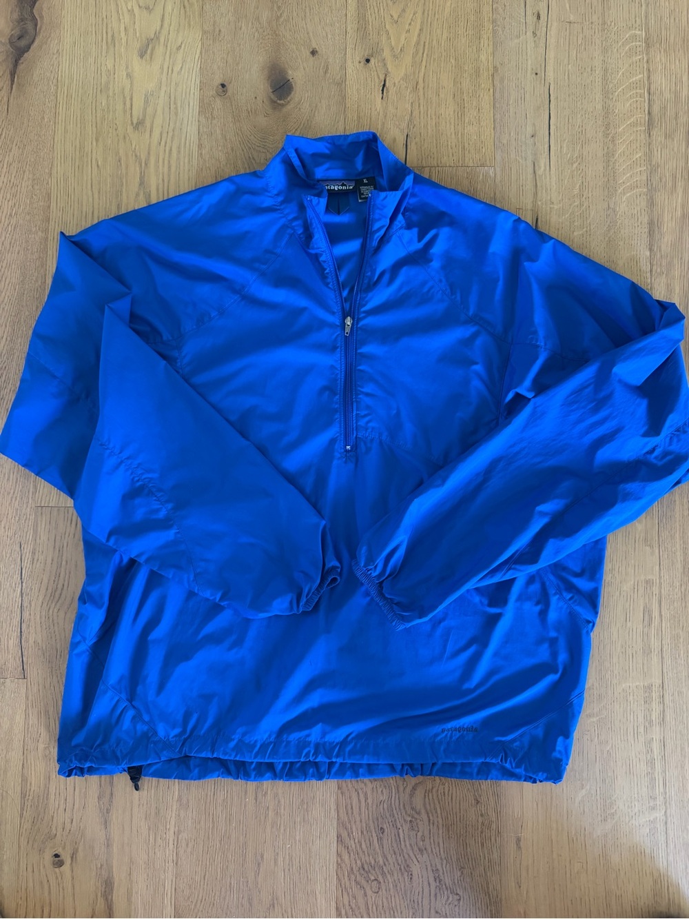 Patagonia Electric Blue Half-Zip Windbreaker